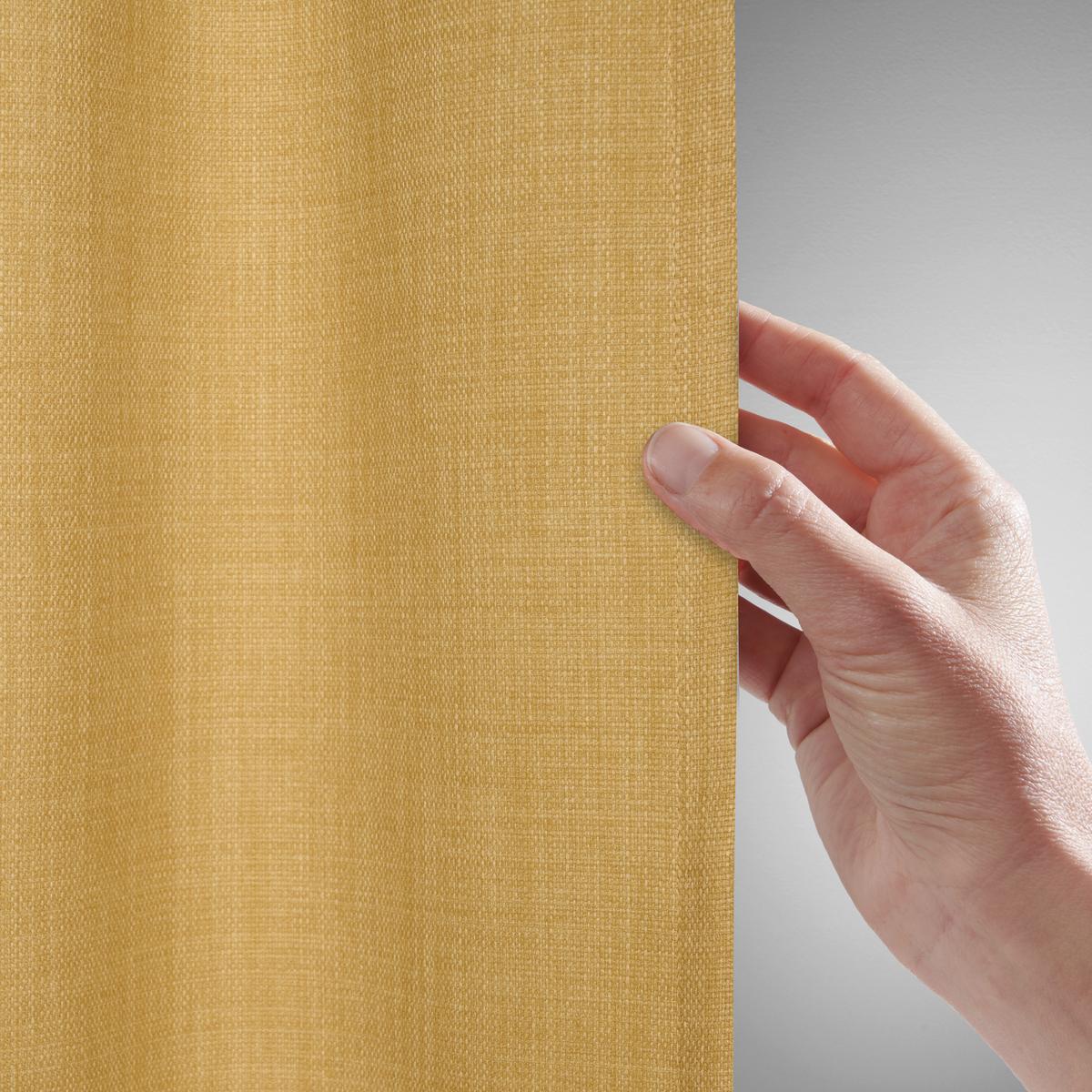 HOTOVÝ ZÁVĚS LEO, 135/255 cm, žlutá - žlutá, textil (135/255cm) - Premium Living