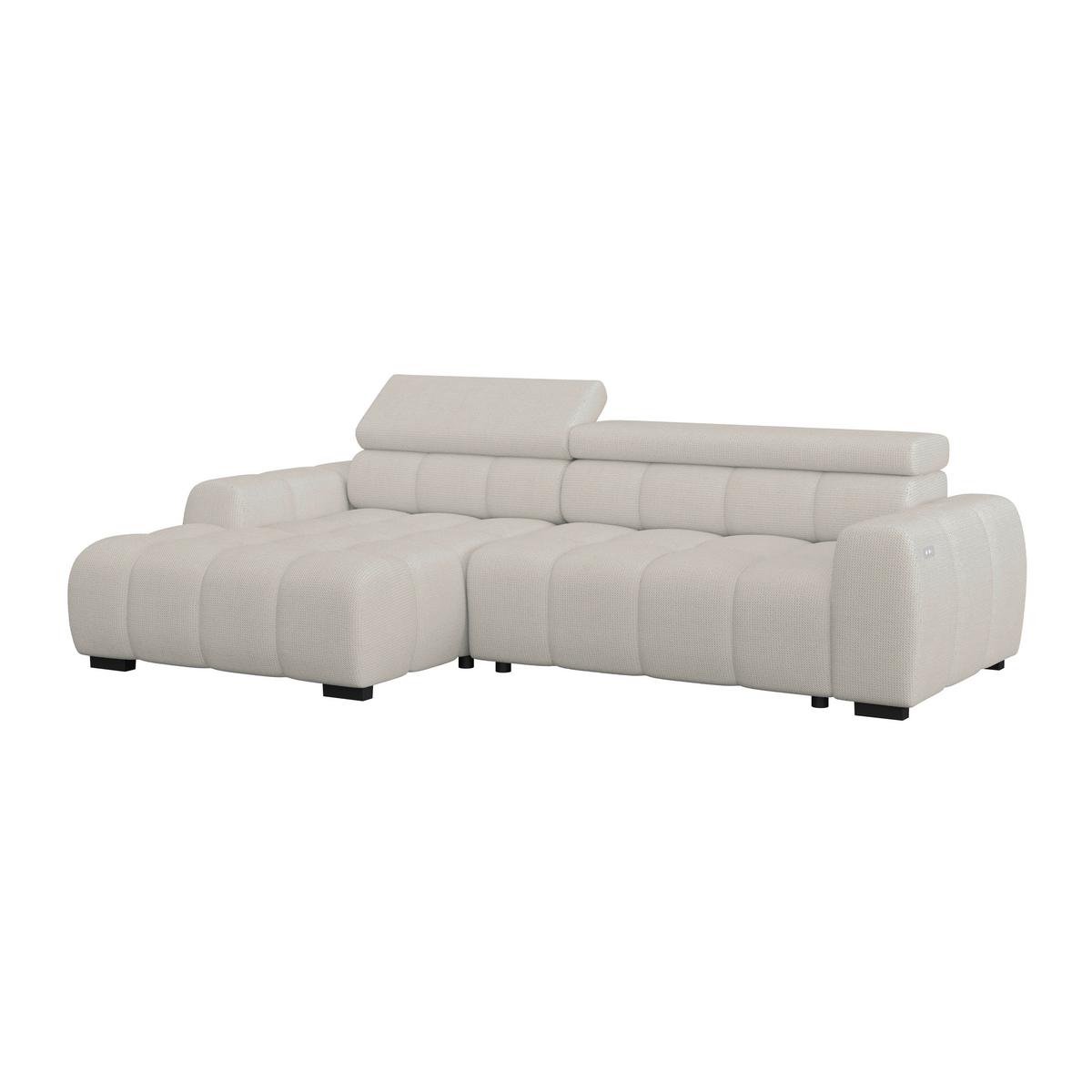 Ecksofa Fargo S Beige, B: 168cm - Sandfarben/Beige, Trend, Textil (168/285cm)