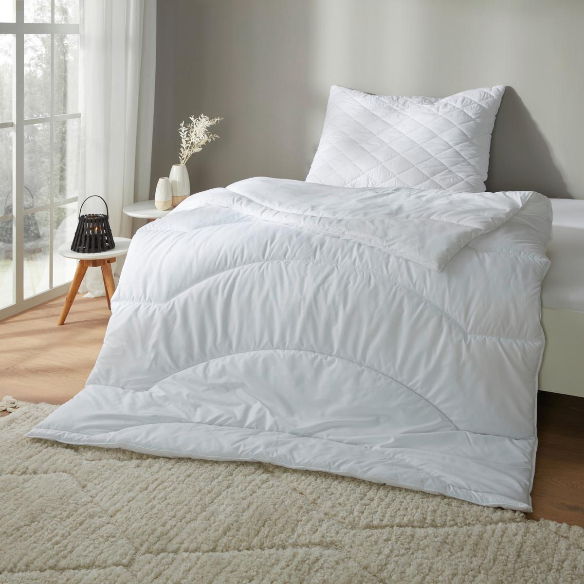 Polštář pod hlavu Vegan micro premium, 70/90cm - bílá, textil (70/90cm) - Nadana