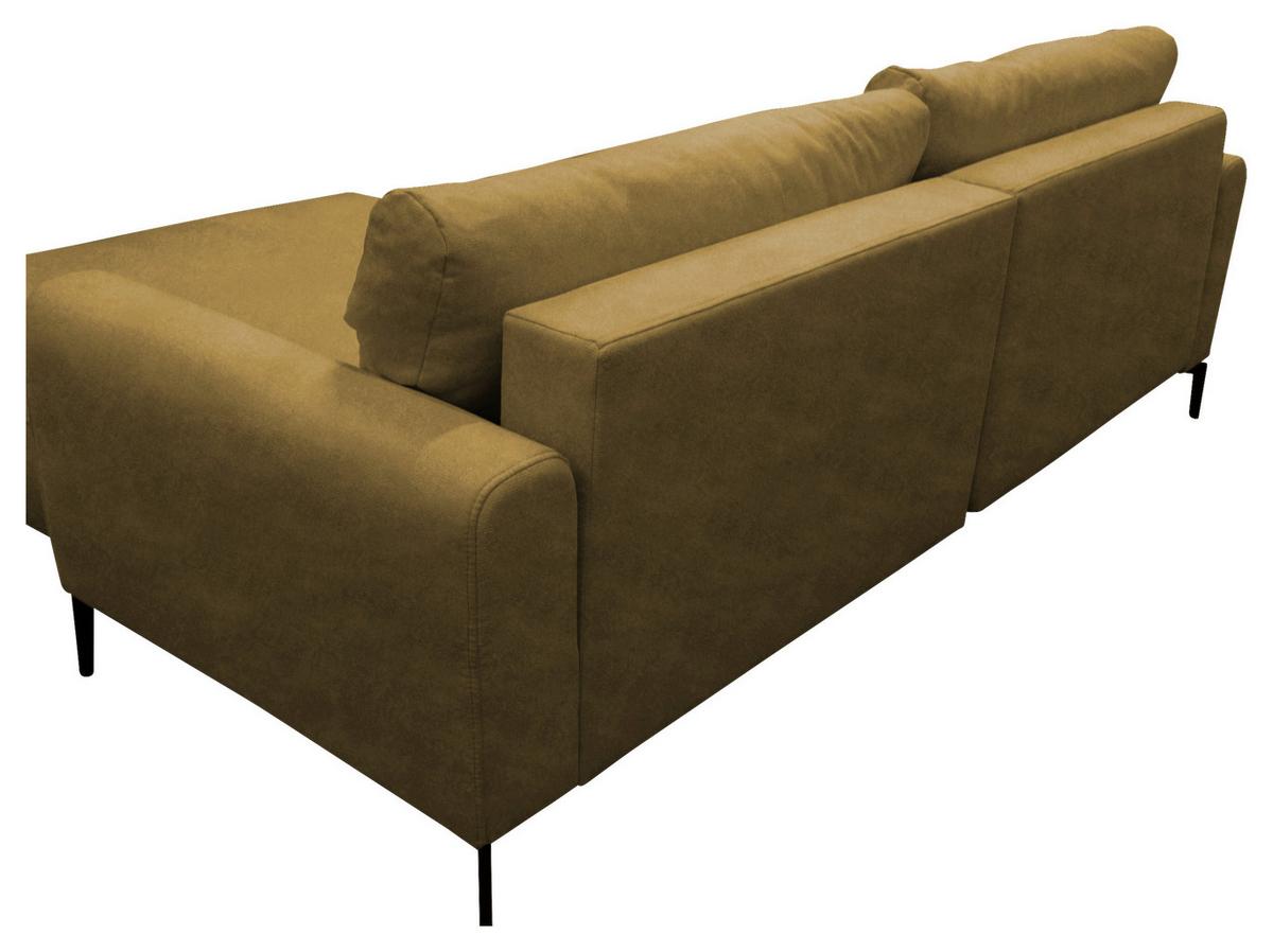 Ecksofa Prince Gelb S: 240x163 Cm - Gelb/Schwarz, Design, Textil (240/163cm) - MID.YOU