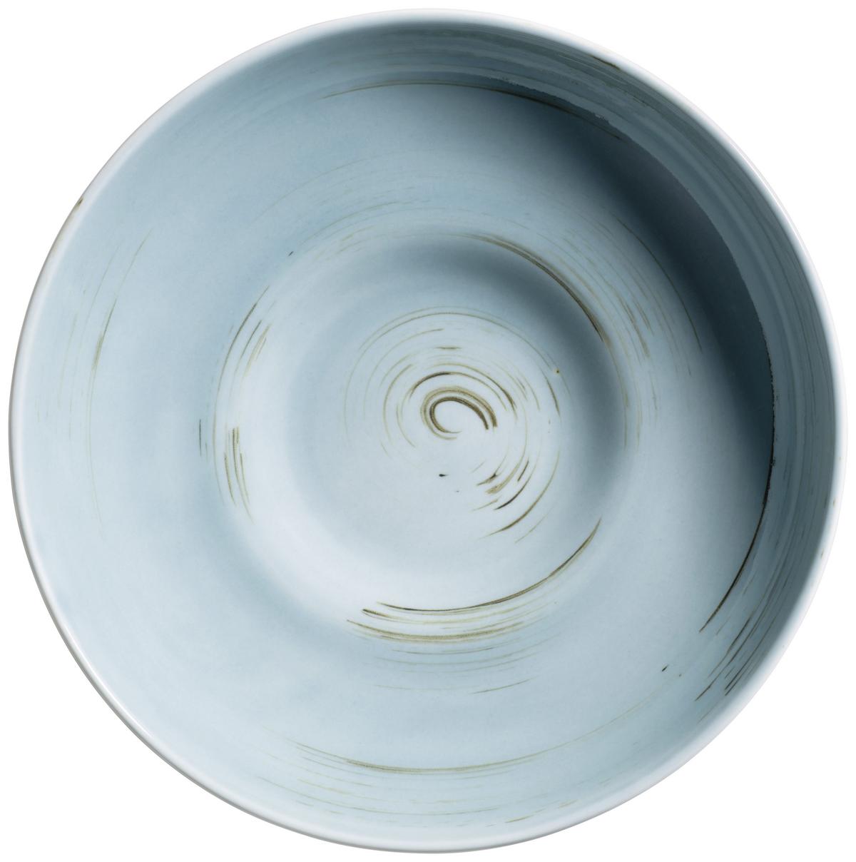 Kombiservice Derby Blau Grau Weiß Beige - Blau/Beige, Basics, Keramik (33/31,5/35cm) - Mäser