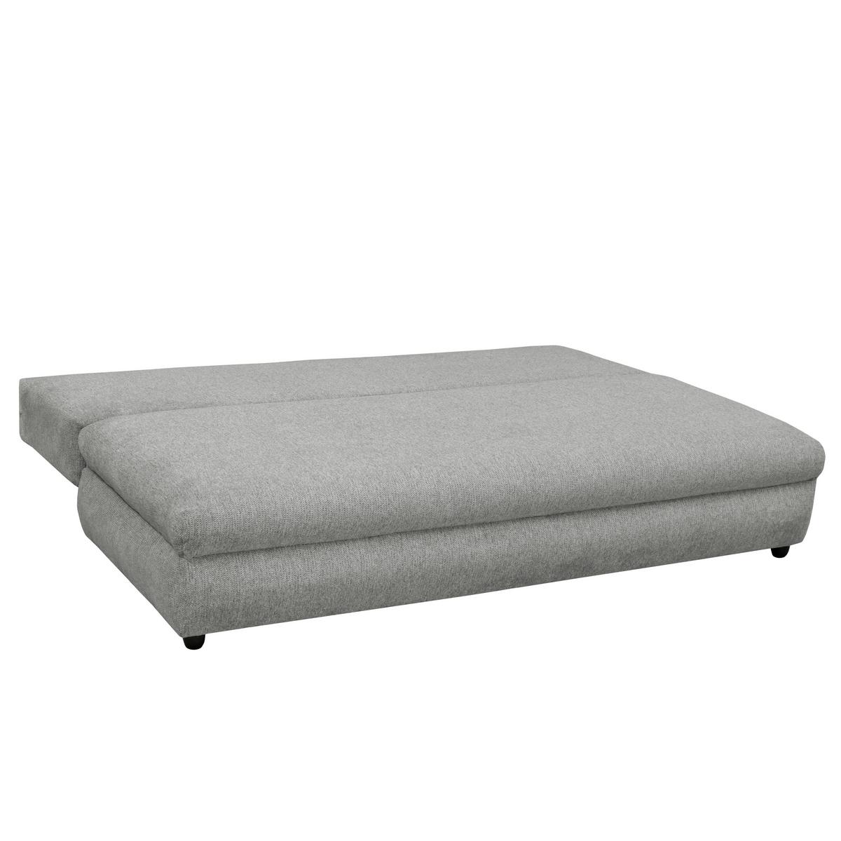 Schlafsofa Oslo Hellgrau, Lf: 200x140 Cm - Hellgrau, Trend, Holz/Kunststoff (205/72/100cm)