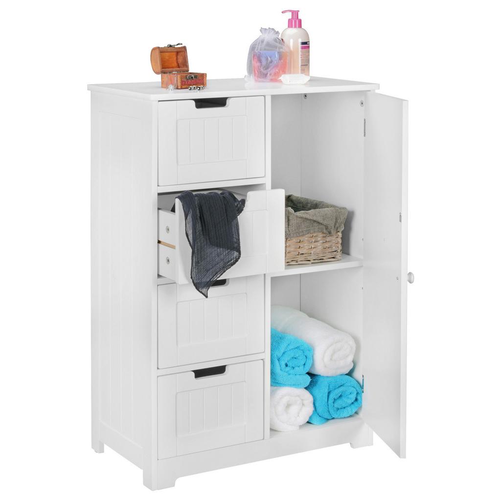 Midischrank Landhausstil Stehend B: 56 cm Weiß