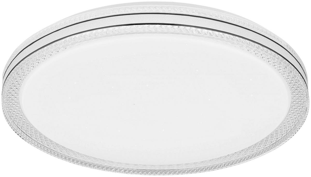 Led-deckenleuchte Beate Ø 49 Cm - Klar/Opal, MODERN, Kunststoff/Metall (49/7,5cm) - Luca Bessoni