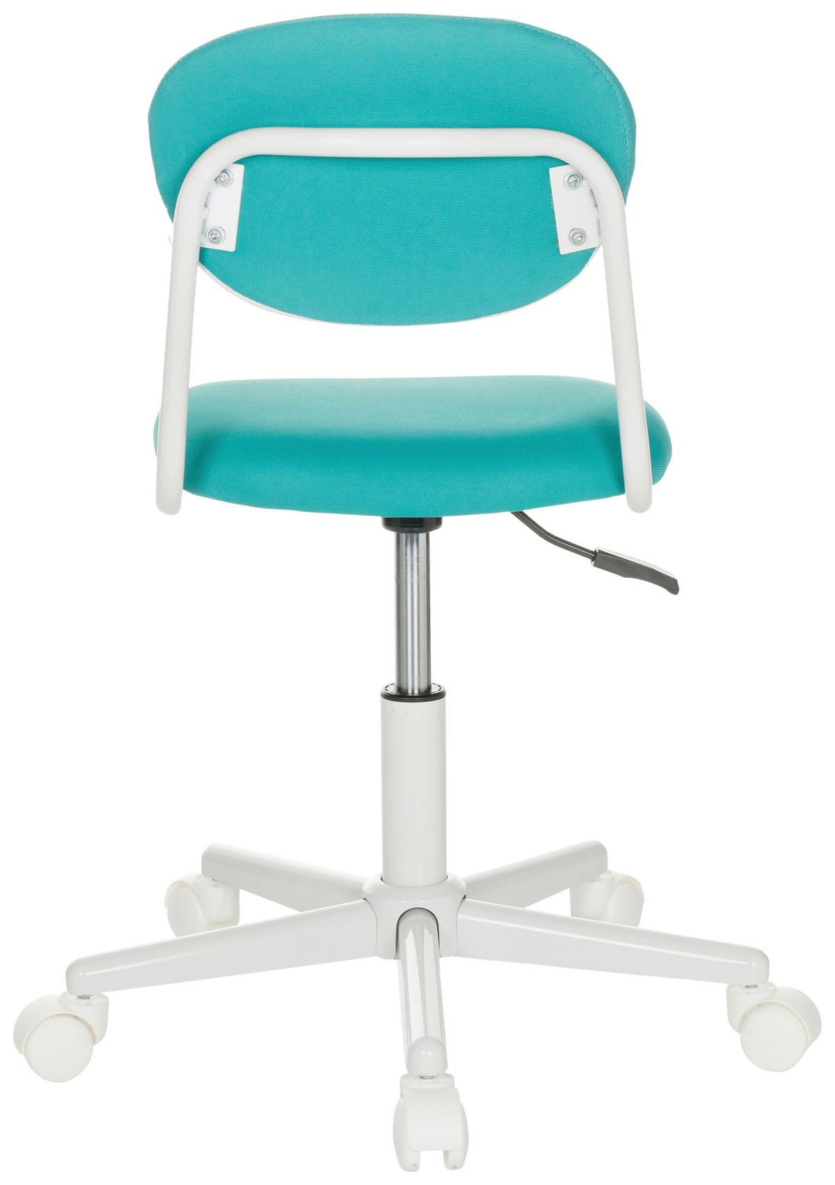 Jugenddrehstuhl Kiddy Base I - Türkis/Weiß, Basics, Kunststoff/Textil (60/72-83/60cm) - MID.YOU