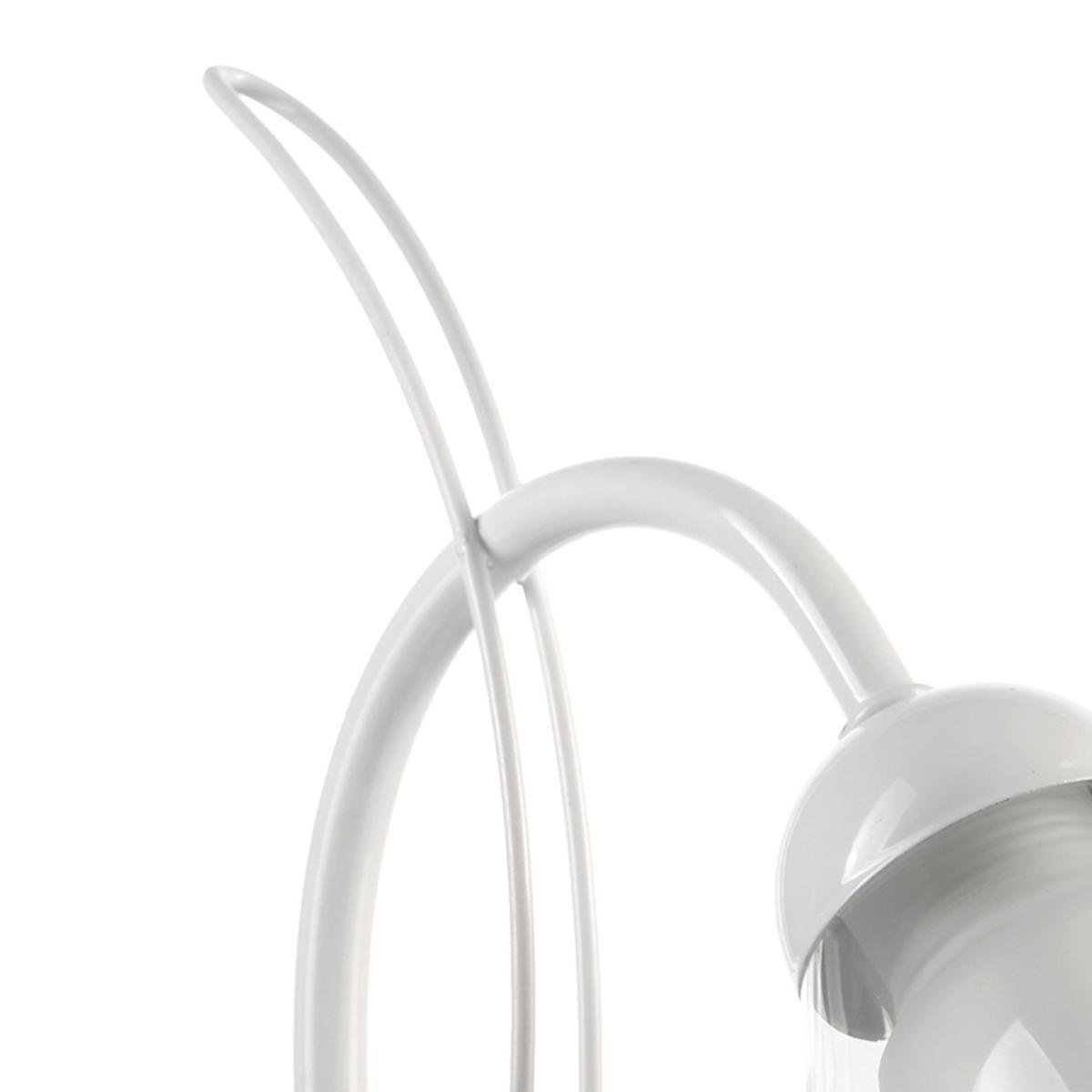 Tischleuchte Antron Weiß D: 25 cm 6w - Weiß, Basics, Glas/Kunststoff (25/35/35cm)