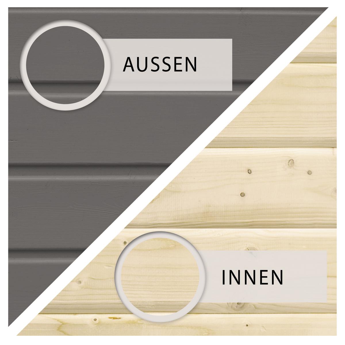 Hochbeet Massiv BxHxT: 173x82x89 cm Terragrau - Grau, Basics, Holz (173/82/89cm)