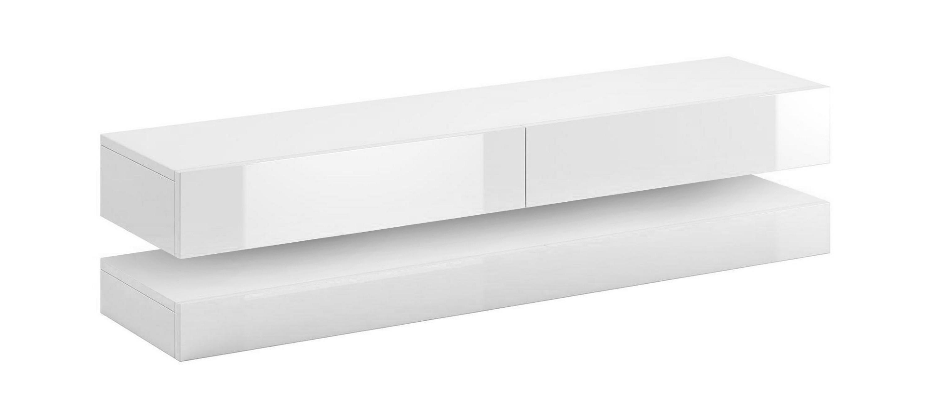 Lowboard TV Stand Fly Weiß B: 140 cm