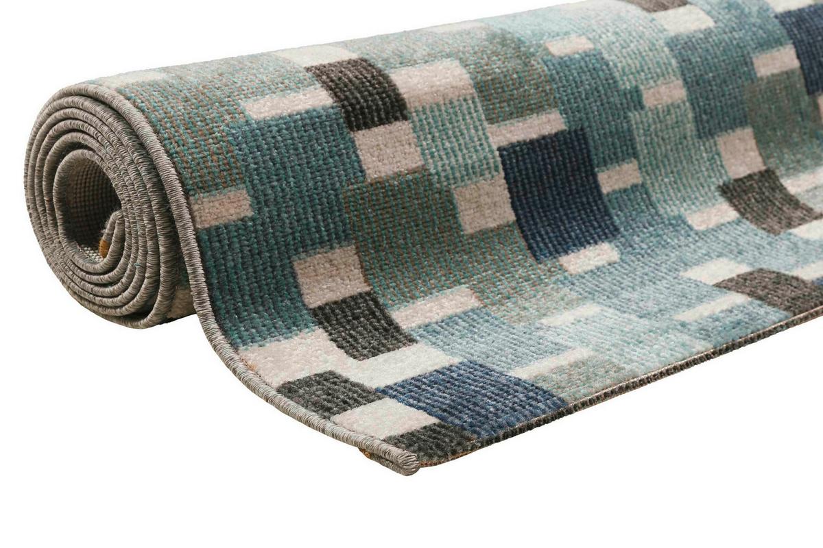 Outdoorteppich, 80x150 Cm Pacific - Blau/Creme, Design, Textil (80/150cm) - Esprit