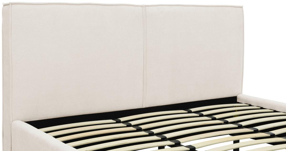 Polsterbett Lino Beige B: 195 Cm - Eichefarben/Beige, Design, Holz/Textil (195/105/222cm) - Livetastic