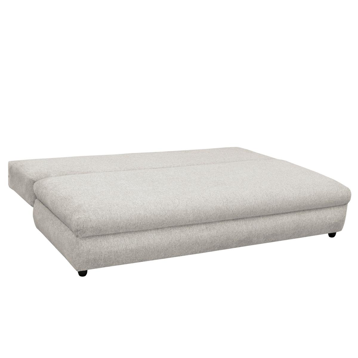 Schlafsofa Olso Beige, Lf: 200x140 Cm - Beige/Schwarz, Trend, Holz/Kunststoff (205/72/100cm)