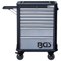 Werkstattwagen Leer Schwarz/silberfarben B: 72,4cm - Silberfarben/Schwarz, Basics, Metall (72,4/102,65/47cm)