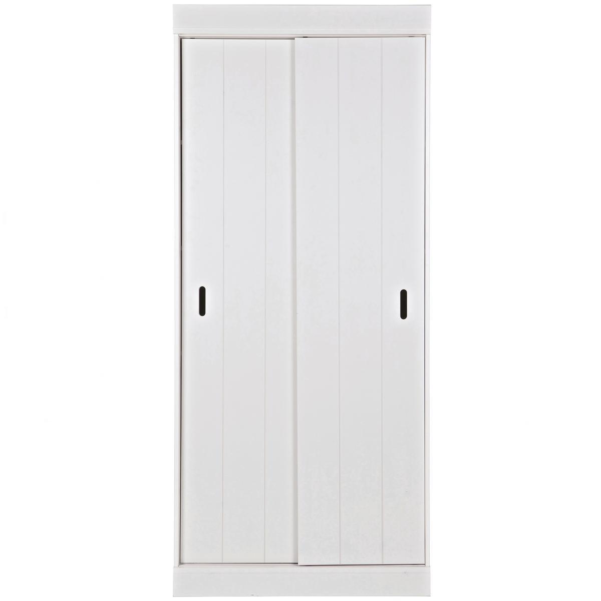 SCHRANK Row Weiß B: 85cm - Weiß, Basics, Holz (85/195/44cm) - MID.YOU