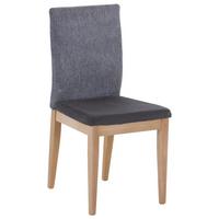 Vierfußstuhl Manzano Grau Gepolstert - Grau, KONVENTIONELL, Holz/Textil (45/90/52cm)