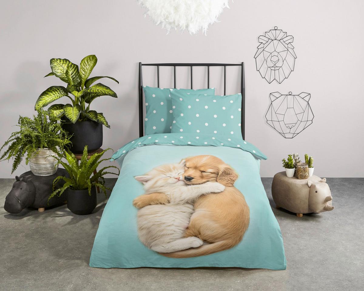 WENDEBETTWÄSCHE PAXY - Perlmutt/Braun, Basics, Textil (140/200cm)
