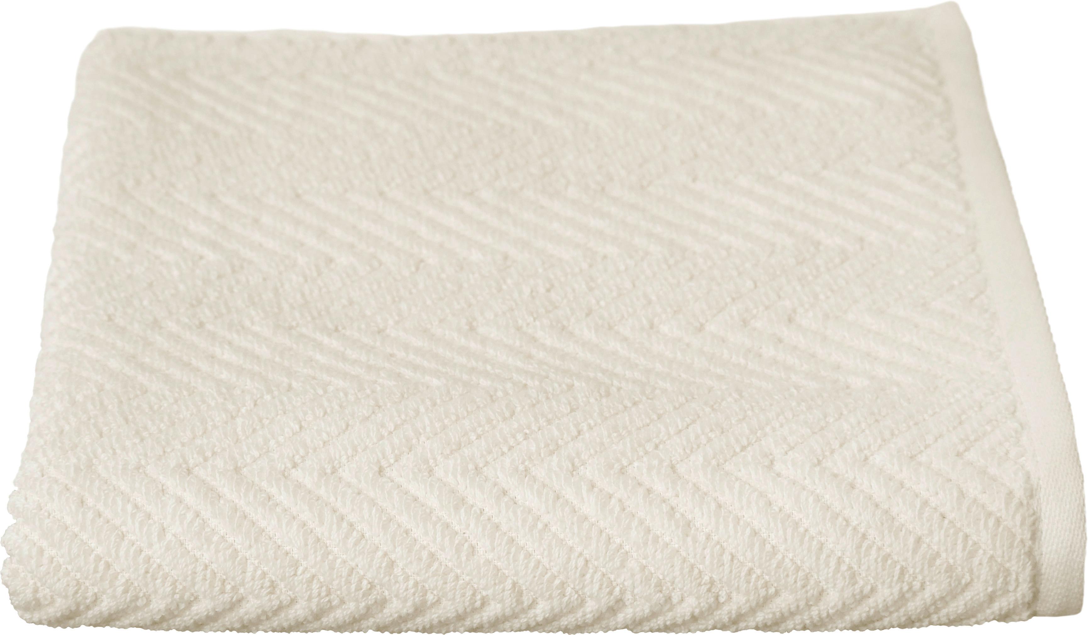 Handtuch Carla Baumwolle 400 G&m2 Naturfarben 50x100 cm - Naturfarben, LIFESTYLE, Textil (50/100cm) - Framsohn