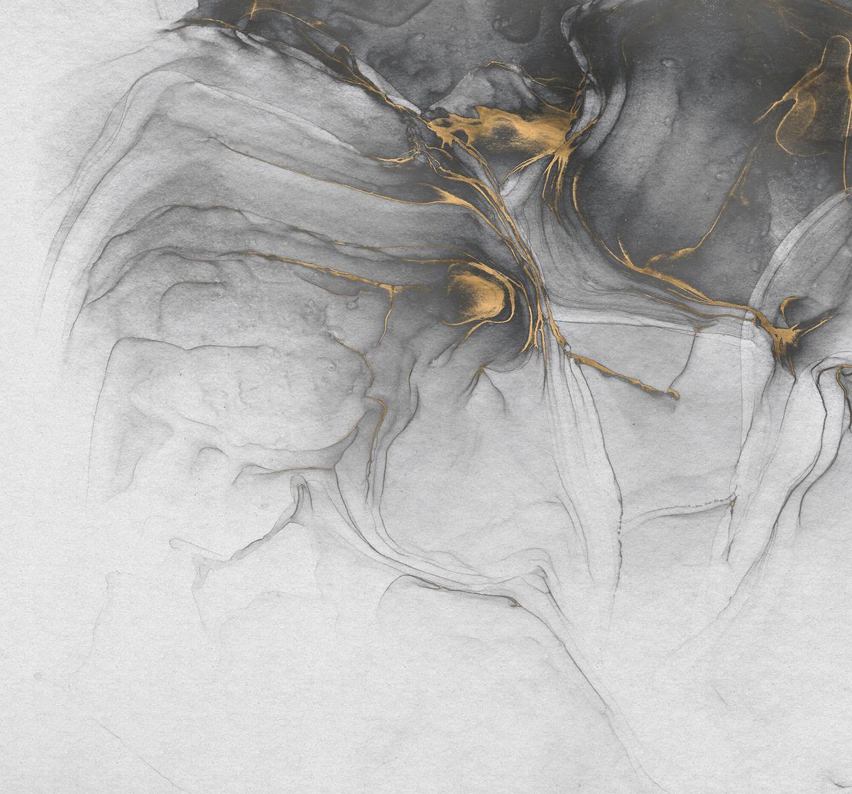 Fototapete Ink Gold Flow - Trend (300/280cm) - Komar