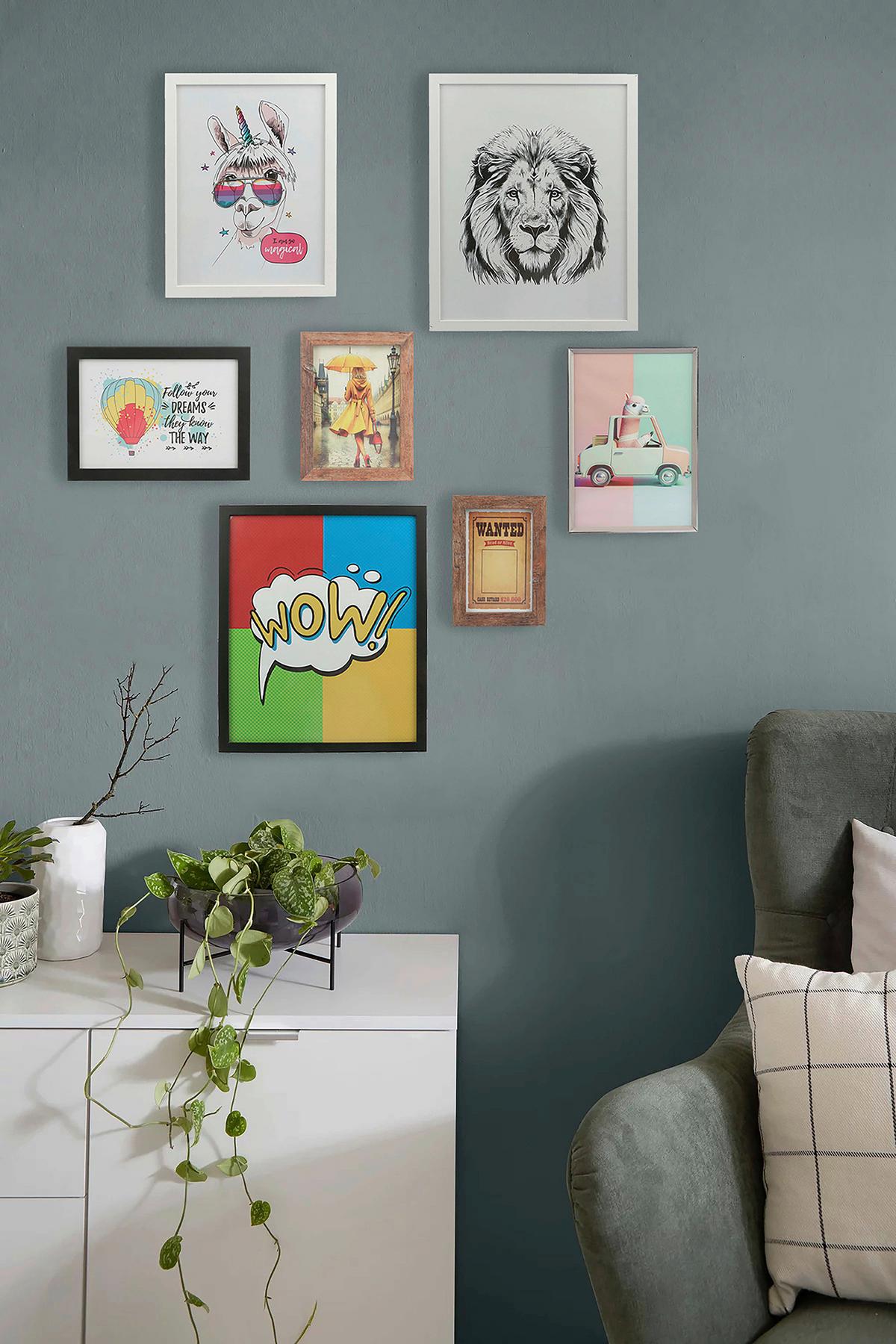 Bilderrahmen 40x50 cm Caralina Holz-Dekor Weiß, 43,3x53,3 cm - Weiß, Basics, Glas/Holz (43,3/53,3/1,5cm) - Luca Bessoni