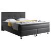 Boxbett Mit Topper 180x200 Cm Dallas - Anthrazit/Silberfarben, KONVENTIONELL, Textil (180/200cm) - MID.YOU