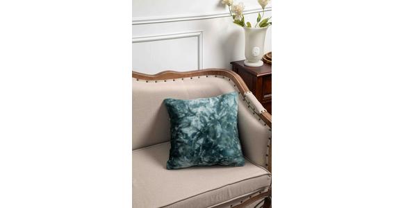 Fellkissen Dina - Petrol, MODERN, Textil (45/45cm) - Luca Bessoni