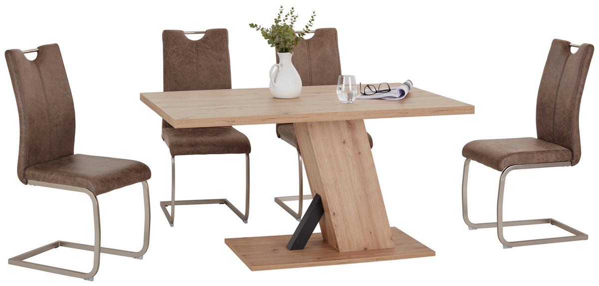 Esstisch Severin 138x90 Cm Eichefarben - Eichefarben, MODERN, Holzwerkstoff (138/76/90cm)