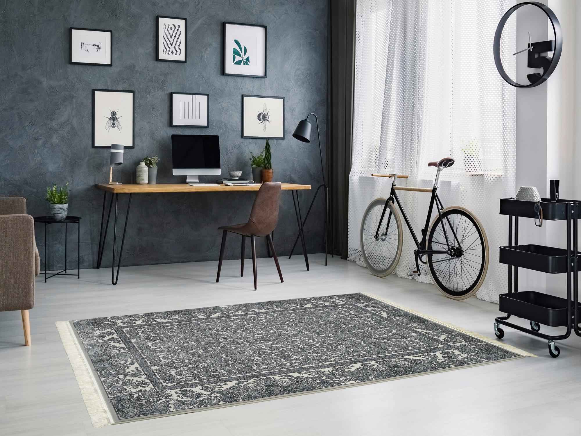 Orientteppich Monte - Creme/Grau, Basics, Textil (80/150cm) - Dieter Knoll
