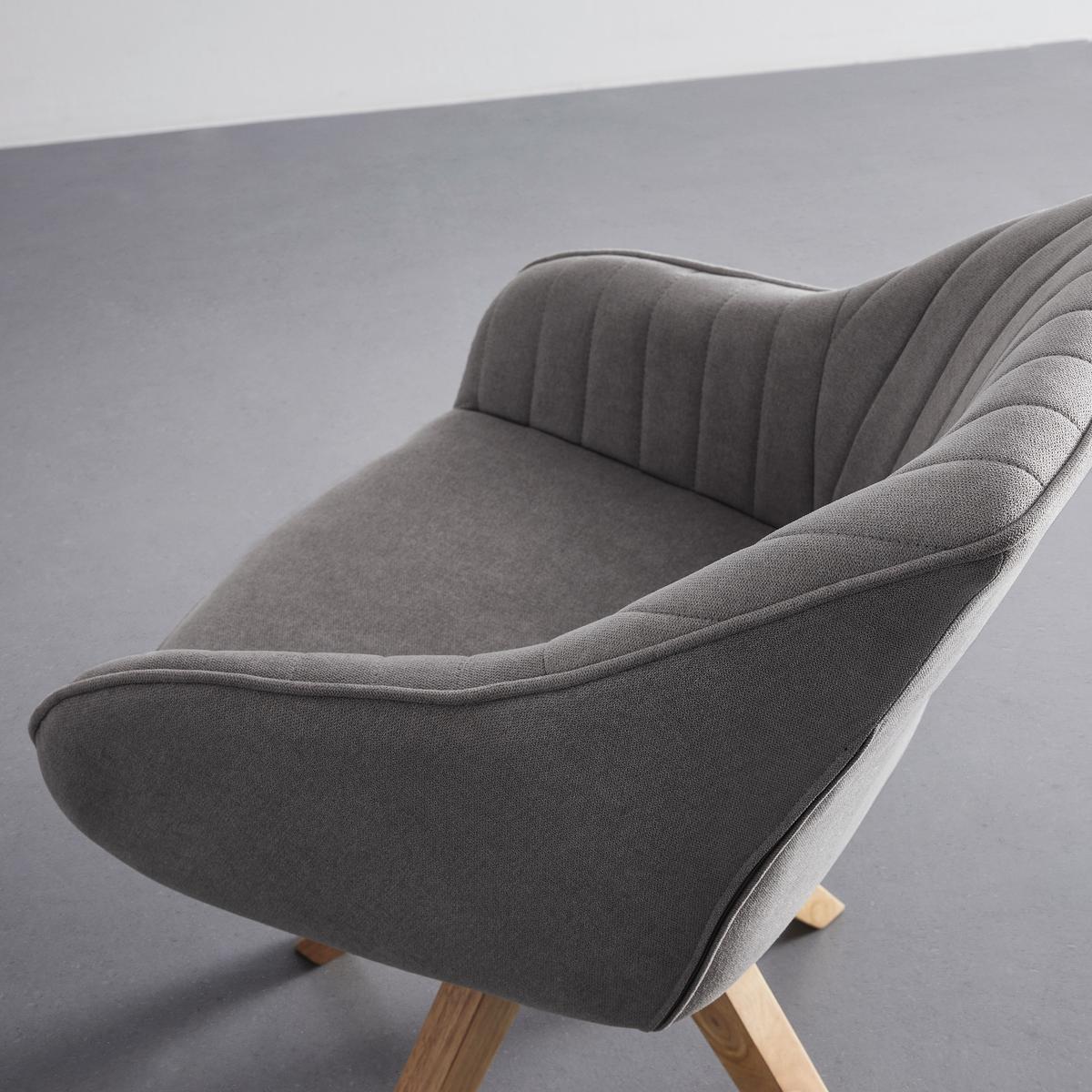 Jídelní židle LEONIE šedá - barvy dubu/světle šedá, Moderní, dřevo/textil (60/84/61cm) - P & B