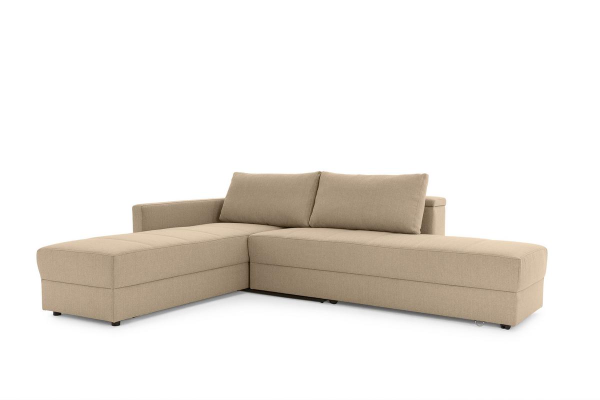 Ecksofa Looks IIi - Beige/Schwarz, Design, Textil (287/229cm) - LOOKS by W.Joop