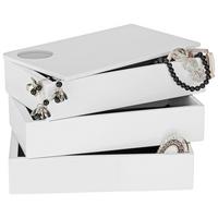 ŠPERKOVNICE JORIS - bílá, Moderní, kompozitní dřevo (19,1/11,8/12,7cm) - Mömax