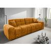 Viersitzer-Sofa Bosco, Goldfarben B: 300 cm - Goldfarben/Schwarz, MODERN, Textil (300/87/120cm) - Livetastic