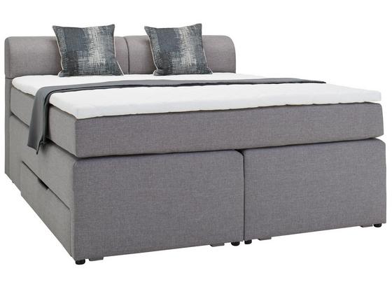 Postel Boxspring Flexi - šedá/antracitová, Moderní, kompozitní dřevo/textilie (160/200cm) - Modern Living Postel Boxspring Flexi - šedá/antracitová, Moderní, kompozitní dřevo/textilie (160/200cm) - Modern Living