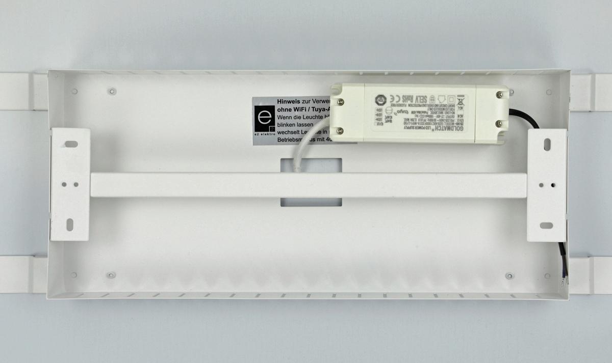 Led-deckenleuchte L: 62 Cm, Mit Farbtemperaturwechsler - Weiß, Basics, Kunststoff/Metall (62/62/5cm)