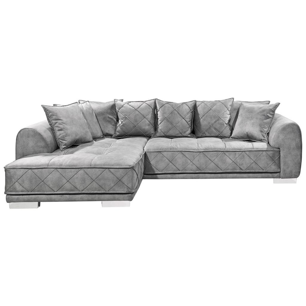 Ecksofa mit flexibler Ottomane Sentina, Stoffbezug