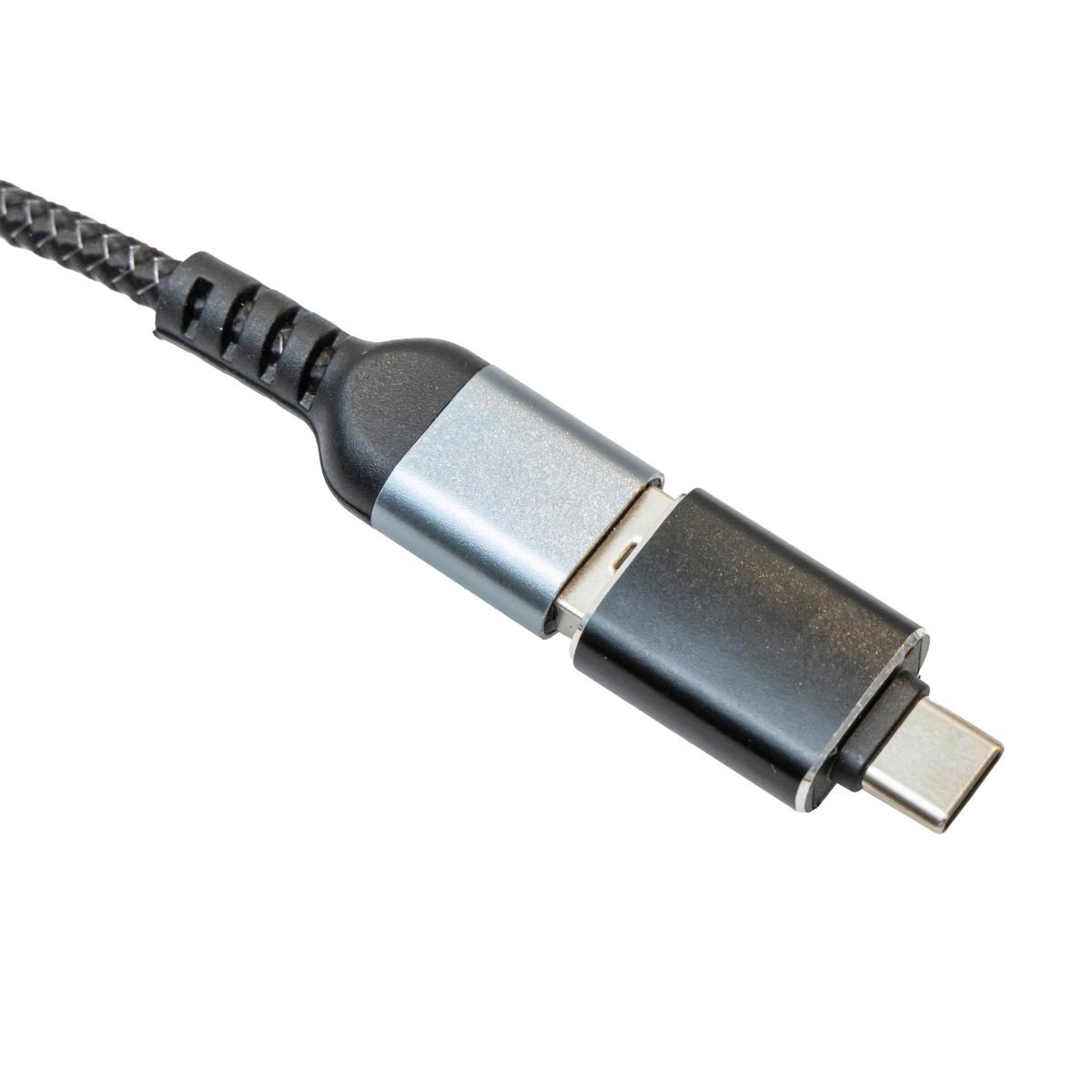 NABÍJECÍ USB KABEL BESI -KMA- - černá, Moderní, kov/plast (120cm) - Mömax