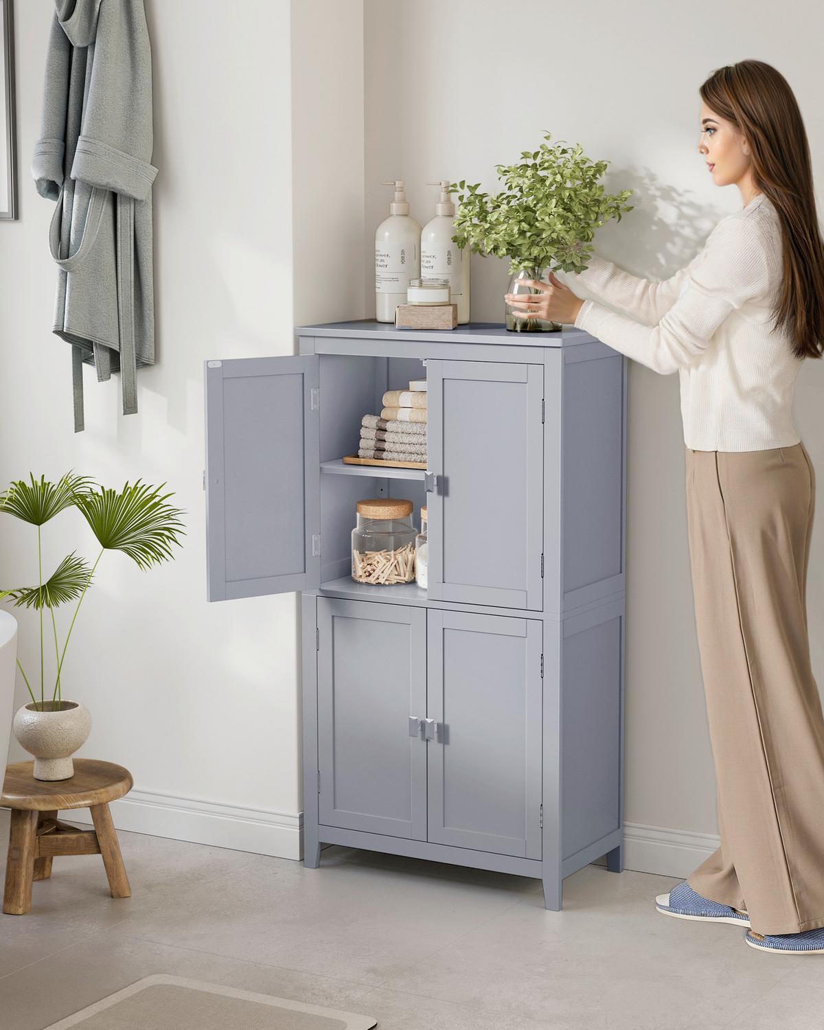 Midischrank Floor Cabinet - Grau, MODERN, Holzwerkstoff (60/110/30cm) - MID.YOU