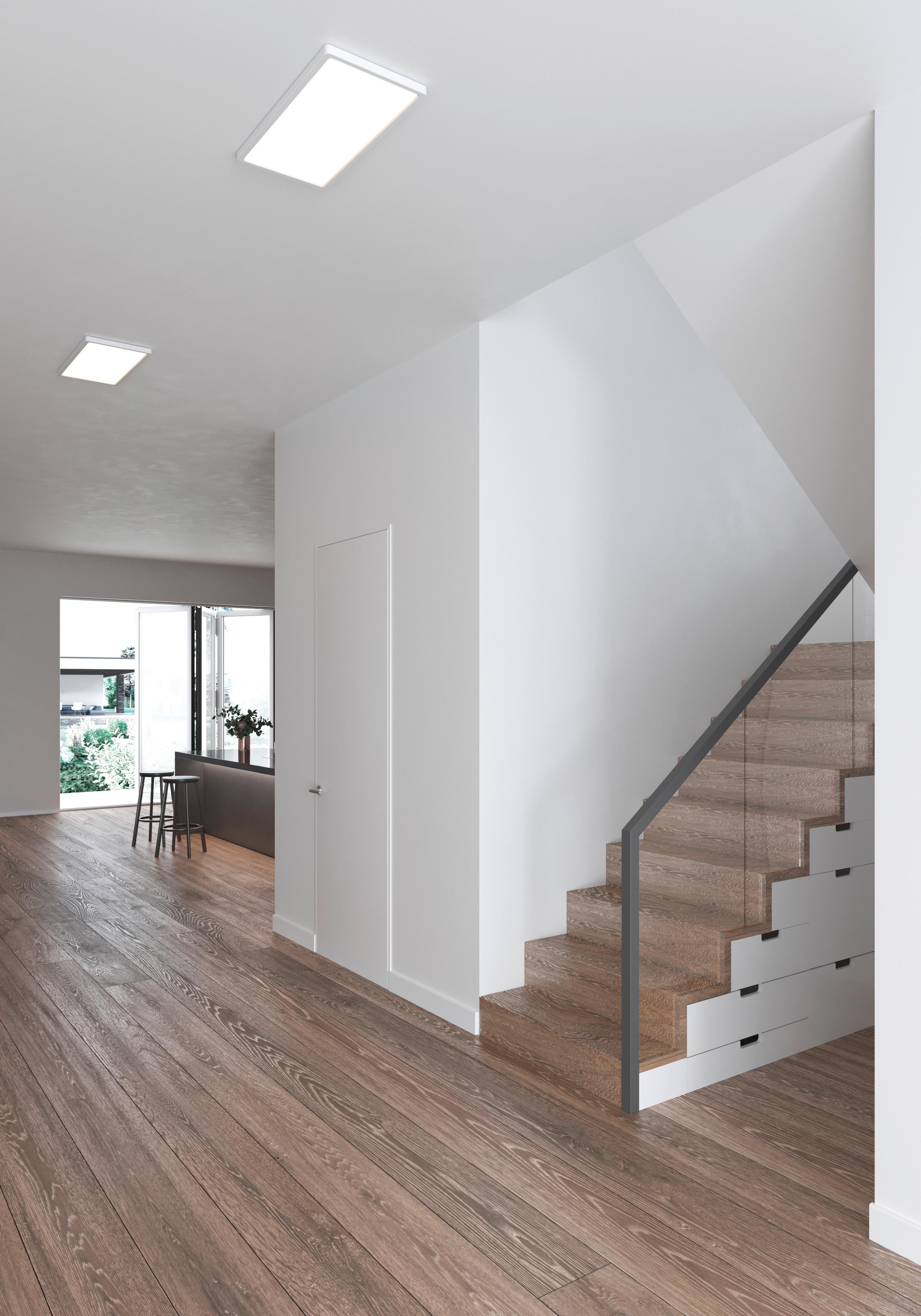Deckenleuchte Harlow Weiß L: 59,5 cm - Weiß, Design, Kunststoff (59,5/24,4/2,3cm) - Nordlux