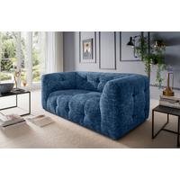 2-sitzer-sofa Velice, Blau B: 184 Cm - Blau/Schwarz, Design, Textil (184/72/95cm) - Livetastic