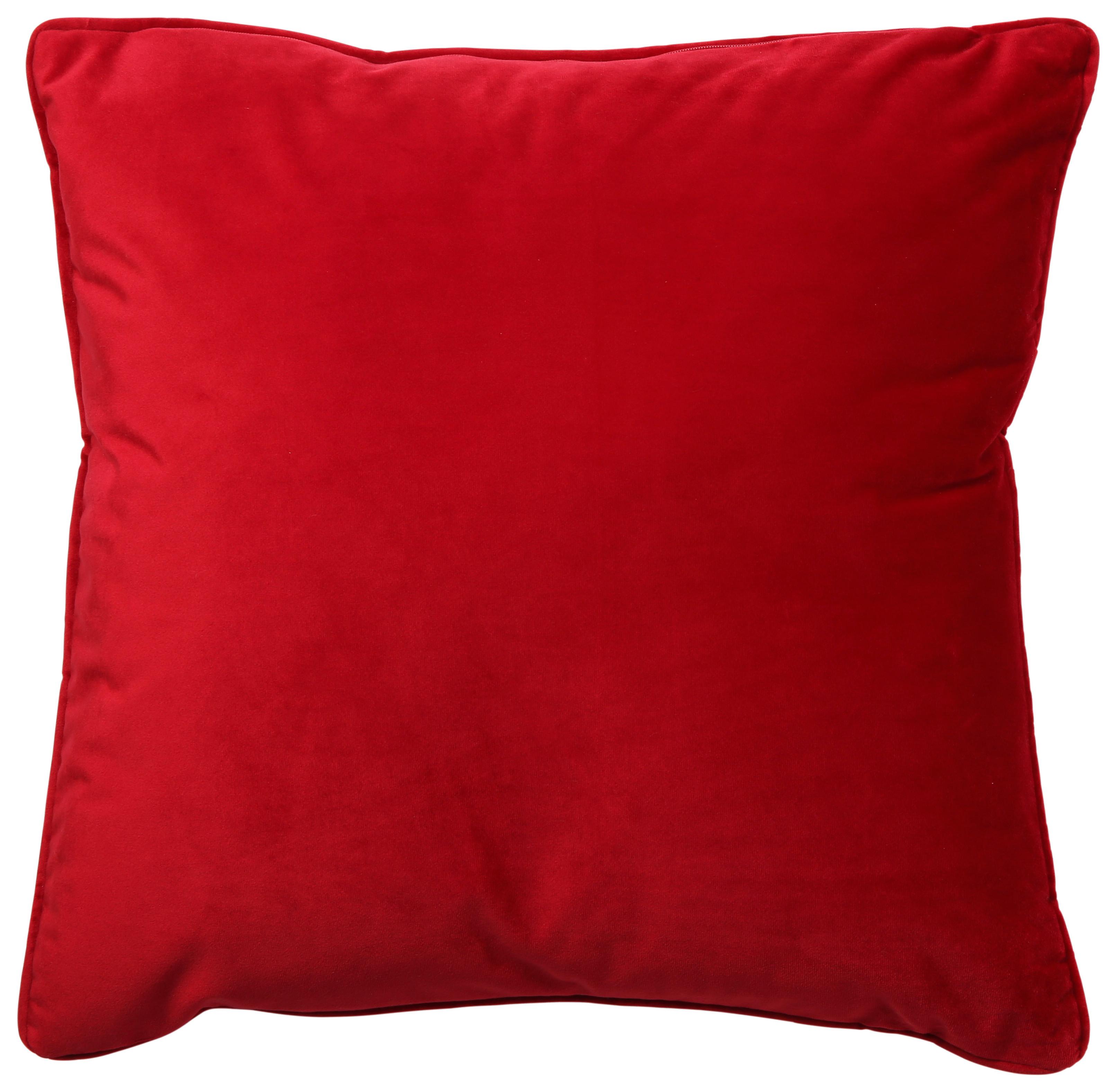 DEKORAČNÍ POLŠTÁŘ VIOLA, 45/45 cm, červená - červená, Konvenční, textil (45/45cm) - Premium Living