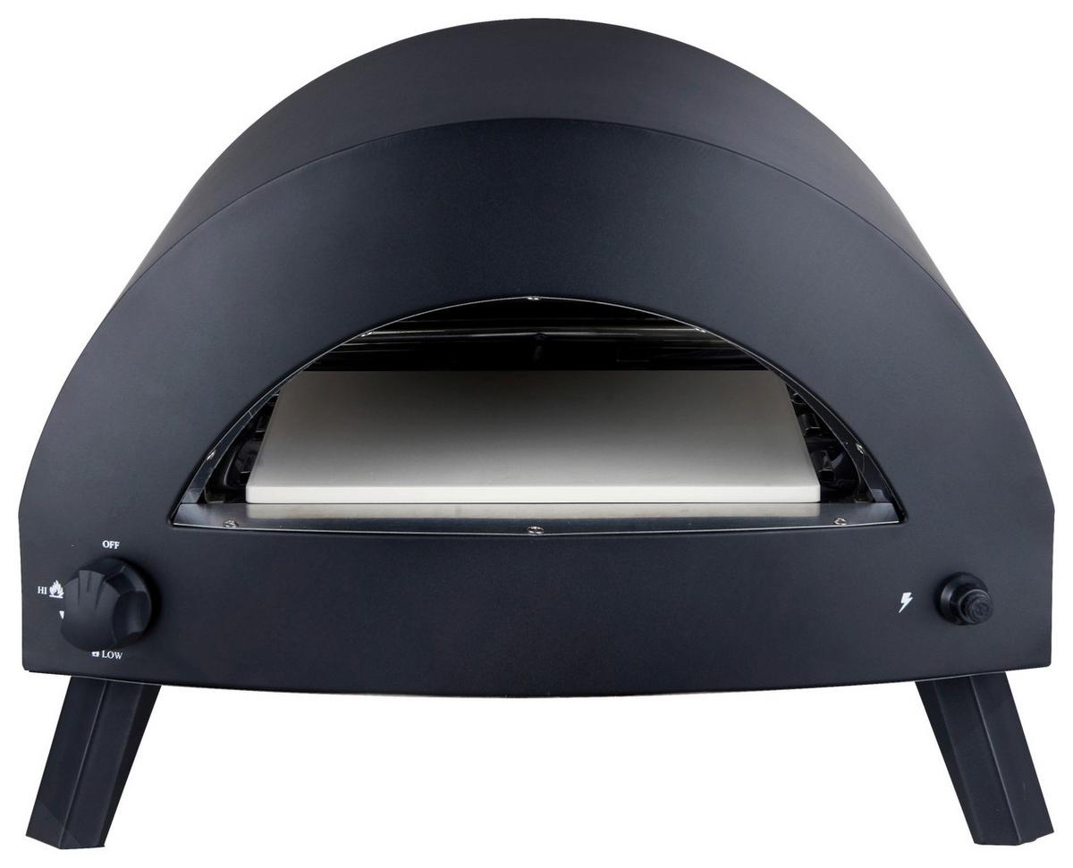 Pizzaofen Bukom - Schwarz, KONVENTIONELL, Metall (54,5/40/52cm) - Gardenson