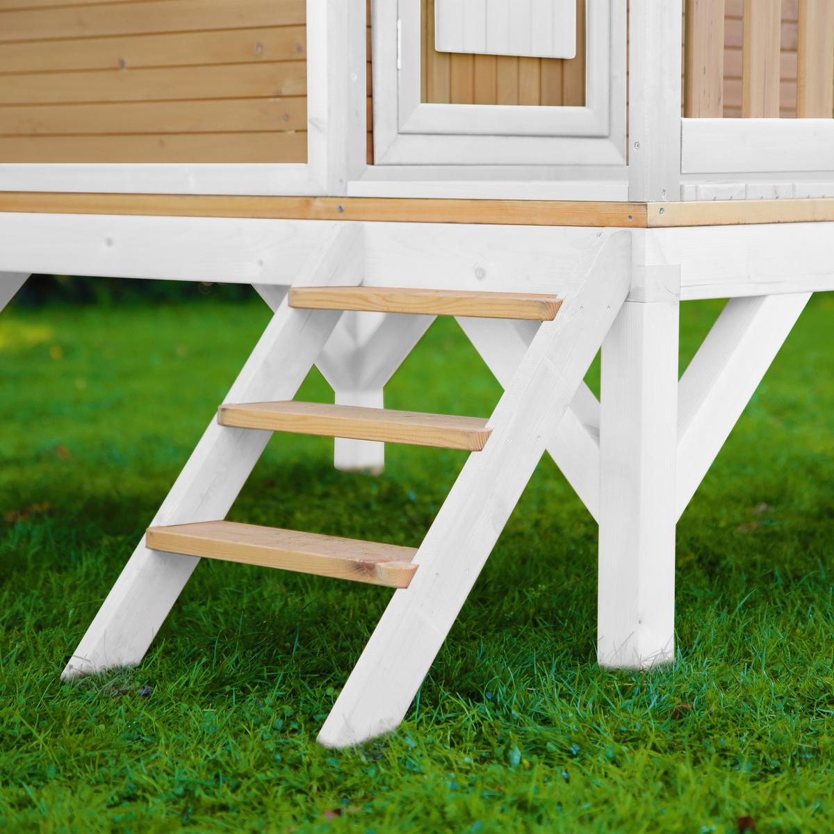 Spielhaus A030.036.41 - Rot/Lila, KONVENTIONELL, Holz (287/231/191cm) - Ambia Garden