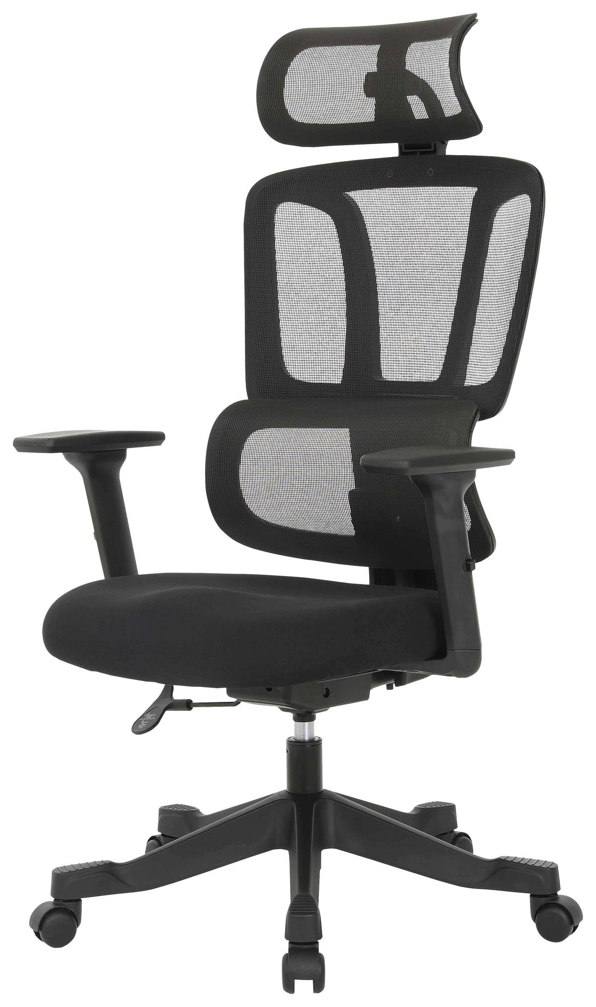 OTOČNÁ ŽIDLE NOEMI - černá, Design, kov/dřevo (65/122-130/62cm) - Mömax