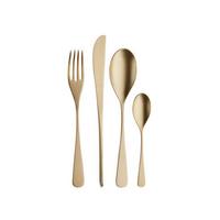 sada príborov AUDREY - medová, Basics, kov (25,5/7/5,3cm) - Pintinox