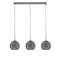 Hängeleuchte Balls H: 150 cm 3-Flammig, höhenverstellbar - Chromfarben, KONVENTIONELL, Glas/Metall (86/20/150cm)