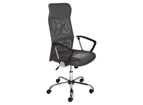 Drehstuhl Torino B: 64 cm Grau - Chromfarben/Grau, Basics, Kunststoff/Textil (64/112-121,5/59cm) Drehstuhl Torino B: 64 cm Grau - Chromfarben/Grau, Basics, Kunststoff/Textil (64/112-121,5/59cm)