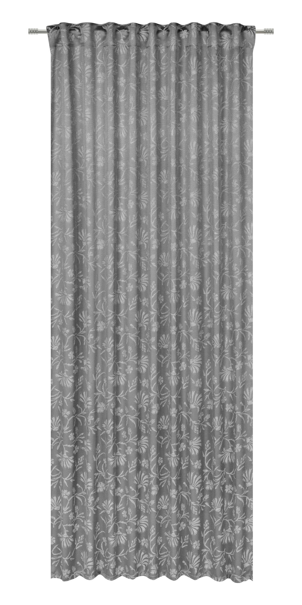 Készfüggöny Lia Kb. 140/245cm - antracit, Romantik / Landhaus, textil (140/245cm) - James Wood
