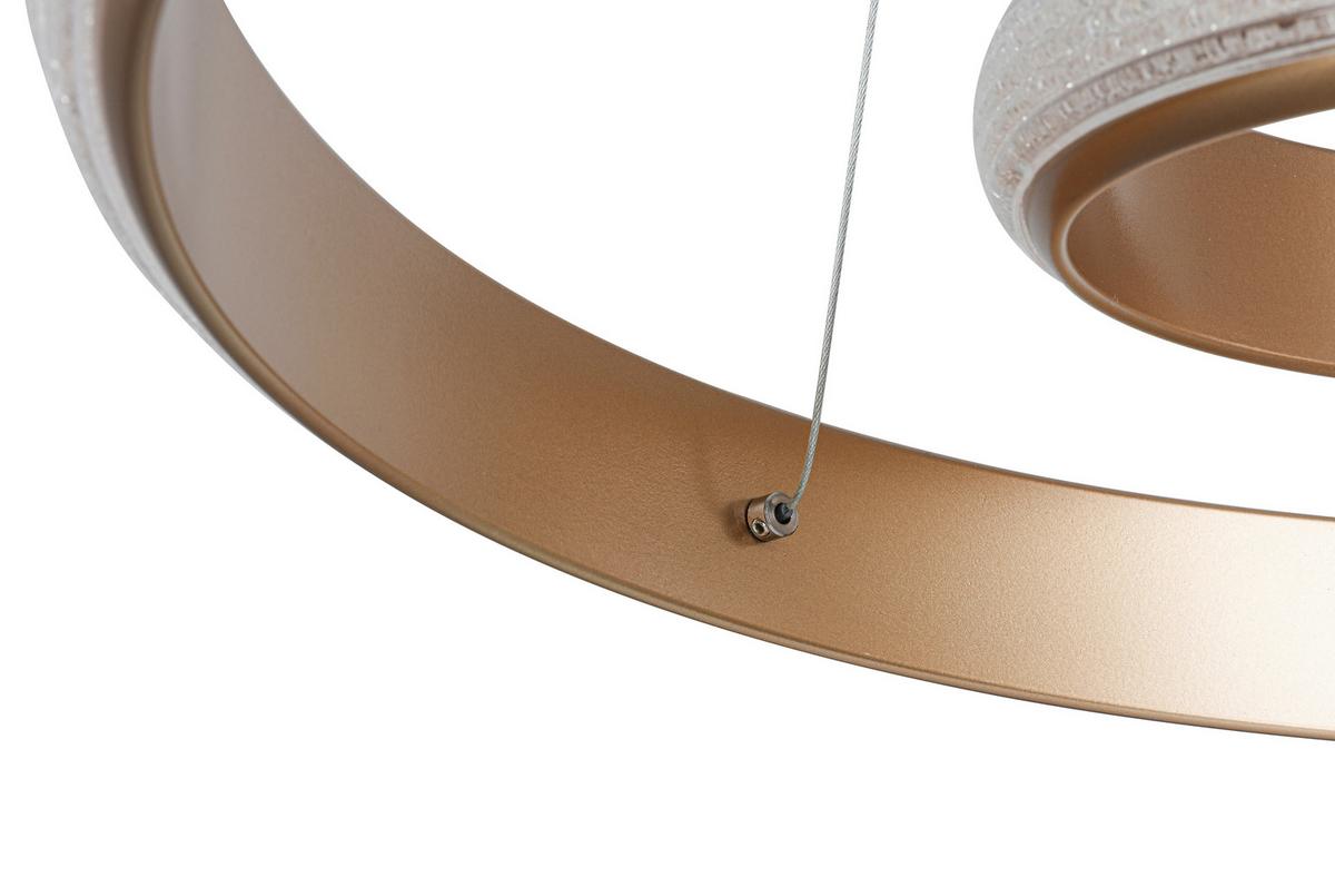 LED-Hängeleuchte Ceylan - Cappuccino, Basics, Kunststoff/Metall (50/120cm) - Luca Bessoni