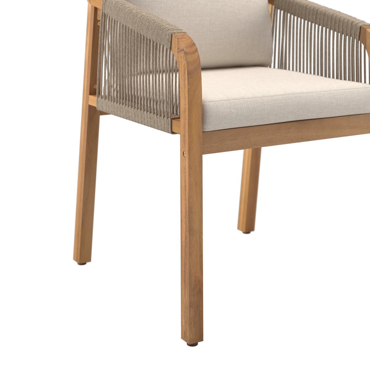 Gartensessel Talinn - Akaziefarben, MODERN, Holz (58/66/76.5cm) - Beldano