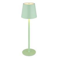 Akku-tischleuchte 58438bg 2 Höhen Montierbar - Weiß/Hellgrün, Trend, Kunststoff/Metall (10,6/36cm) - Globo
