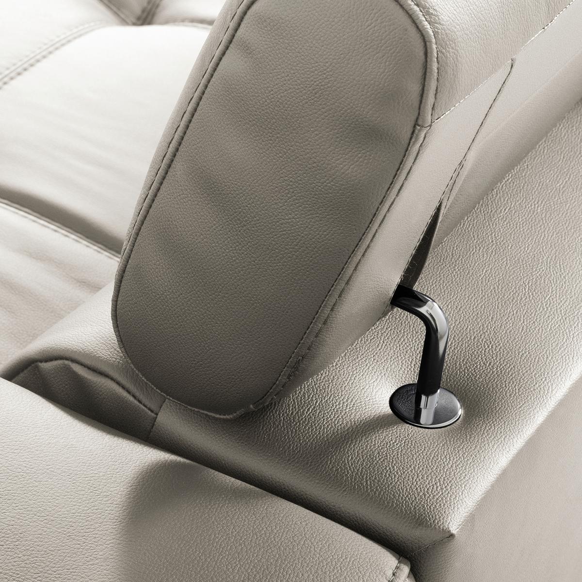 Ecksofa Torino Teilleder Platinfarben 173x247 - Platinfarben/Schwarz, Design, Leder/Textil (173/247cm) - Livetastic