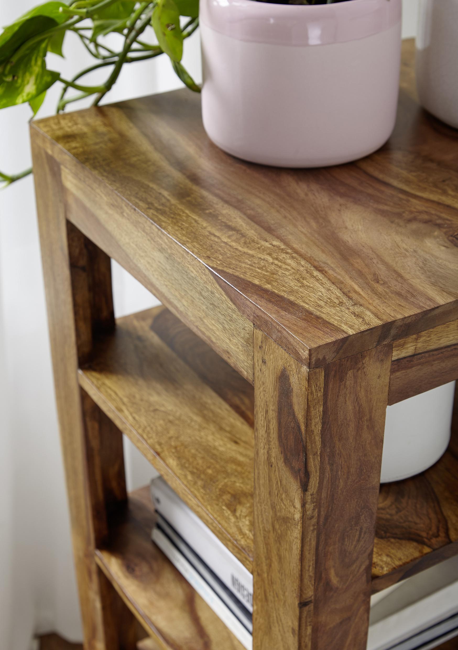 MID.YOU Standregal Massivholz Mumbai B 44 cm, Sheesham